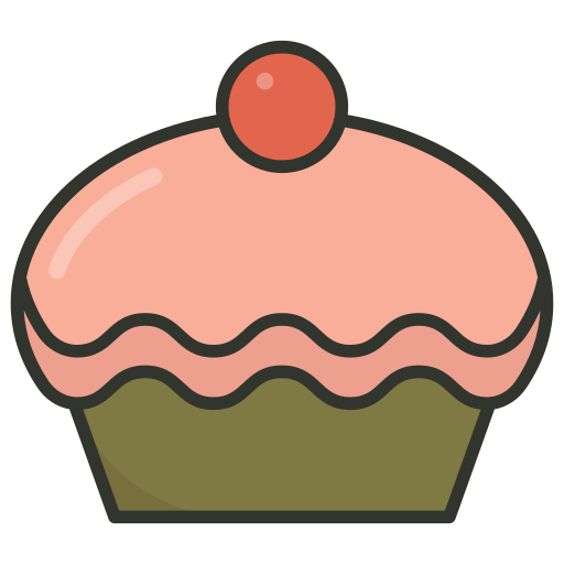 cup-cake Generic Outline Color icoon