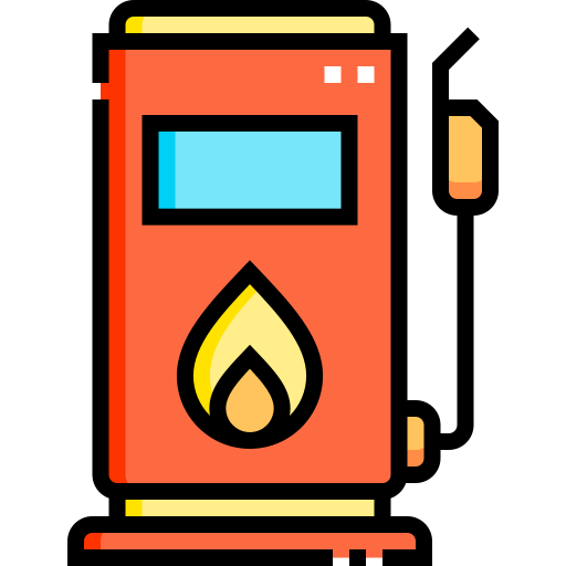 ガスポンプ Detailed Straight Lineal color icon