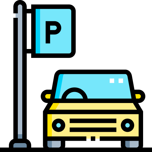 駐車場 Detailed Straight Lineal color icon
