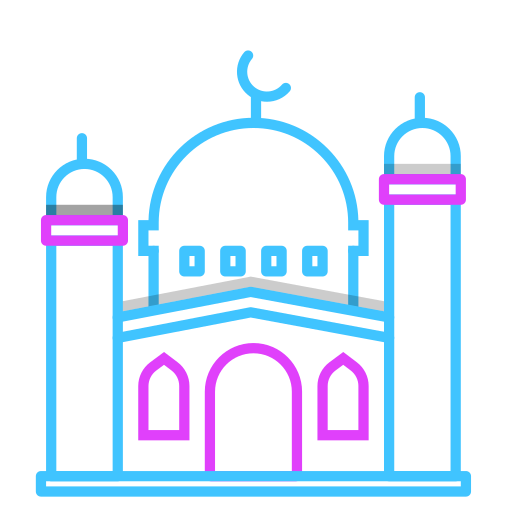 mosquées Generic Outline Color Icône