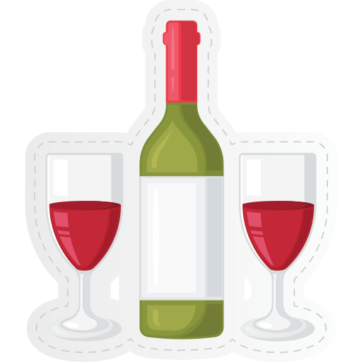 vino Generic Sticker Color Fill icono