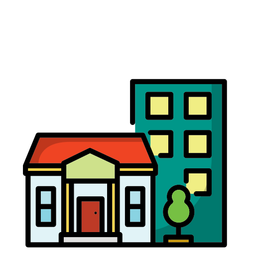 家と鍵 Generic Outline Color icon