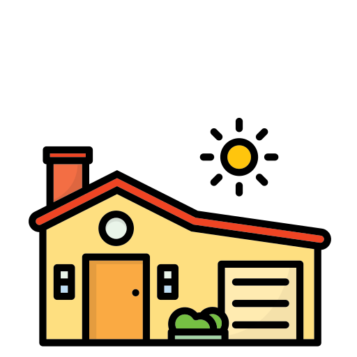 Дом и замок Generic Outline Color иконка