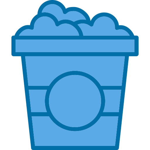 ポップコーン Generic Blue icon