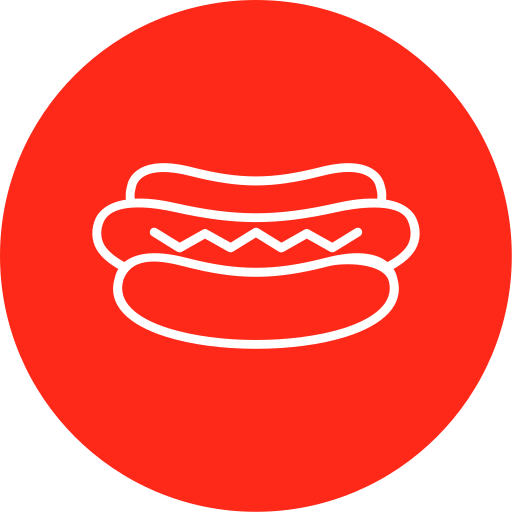 hot dog Generic Circular ikona