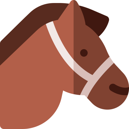 Horse Basic Rounded Flat icon