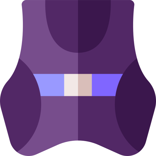 Vest Basic Rounded Flat icon