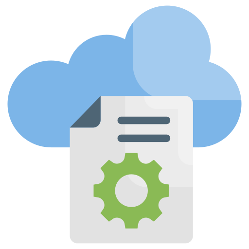 elaborazione cloud Generic Flat icona