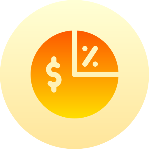 Profit Basic Gradient Circular icon
