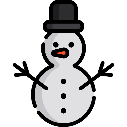 monigote de nieve Special Lineal color icono