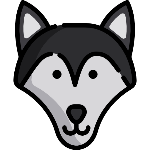 Siberian husky Special Lineal color icon