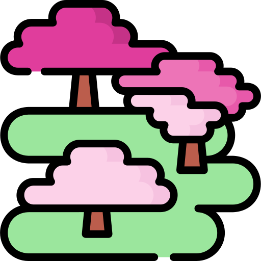 Cherry blossom Special Lineal color icon