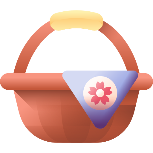 Корзинка для пикника 3D Color иконка