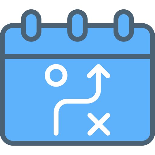 Business strategy Generic Blue icon