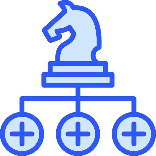 geschäftsstrategie Generic Blue icon