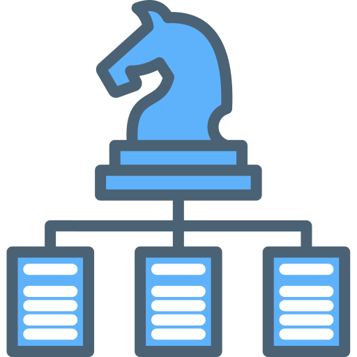 Business strategy Generic Blue icon