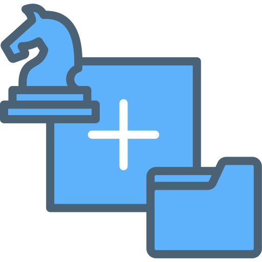 strategia di pianificazione Generic Blue icona