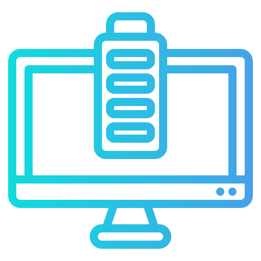 batteria carica Generic Gradient icona