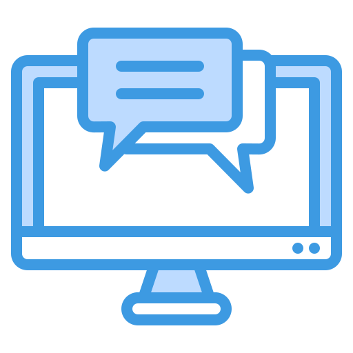 Chatting app Generic Blue icon