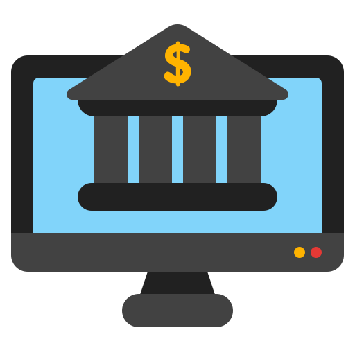 online bankieren Generic Flat icoon