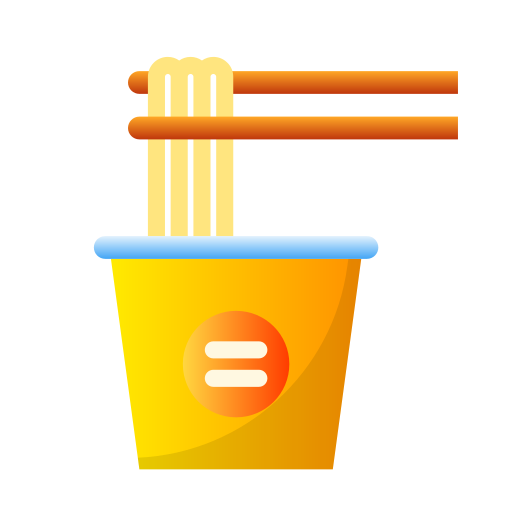noodle kom Generic Flat Gradient icoon