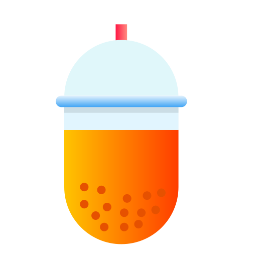 bubble-tee Generic Flat Gradient icon