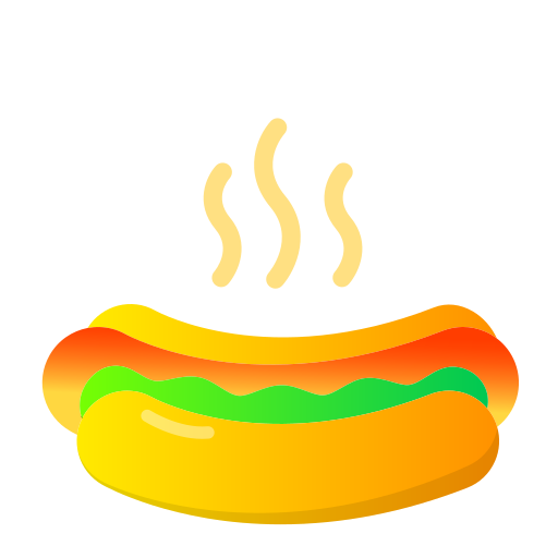 hot dog Generic Flat Gradient icona