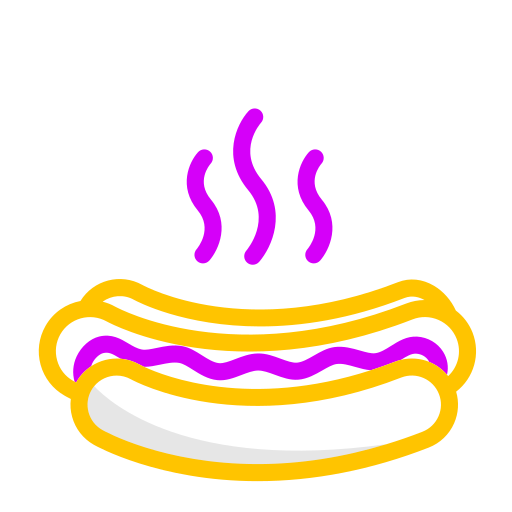 hot-dog Generic Outline Color Icône