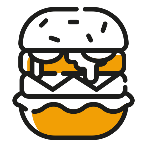 dubbele hamburger Generic Fill & Lineal icoon