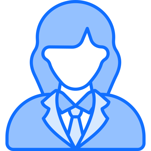 mujer de negocios Generic Blue icono