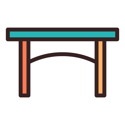 テーブル Generic Outline Color icon
