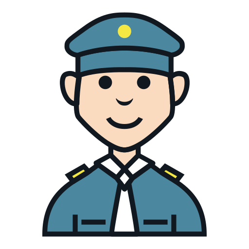 polizist Generic Outline Color icon