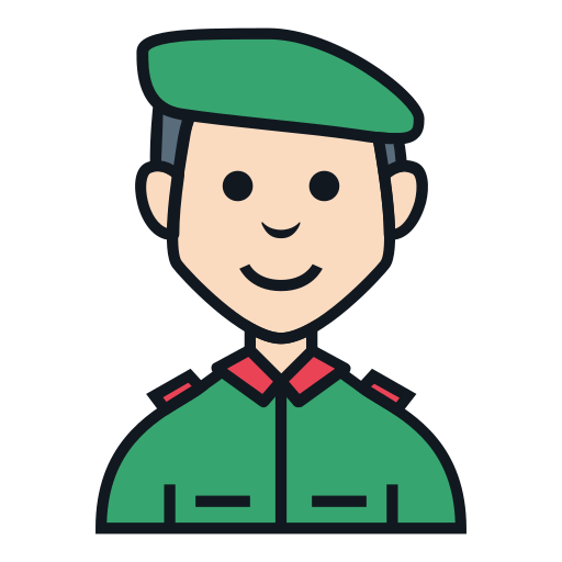 ejército Generic Outline Color icono