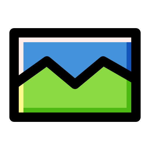 Image Generic Outline Color icon