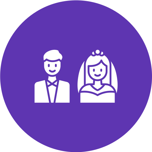 Bride and groom Generic Flat icon