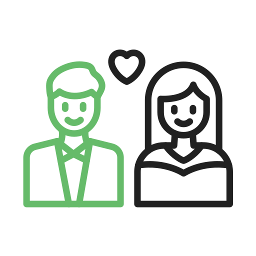 Newlyweds Generic Outline Color icon