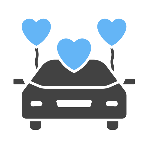 hochzeitsauto Generic Blue icon