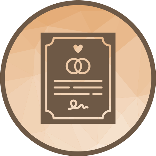 certificado de matrimonio Generic Circular icono