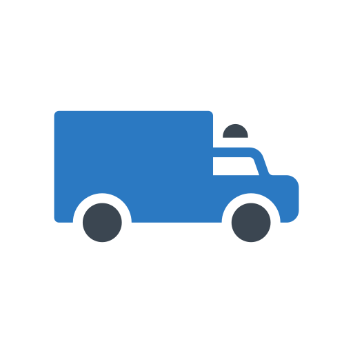 camioneta de policia Generic Blue icono