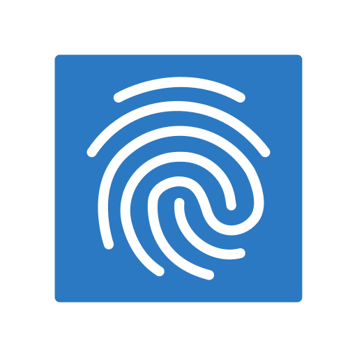 Сканер отпечатков пальцев Generic Blue иконка