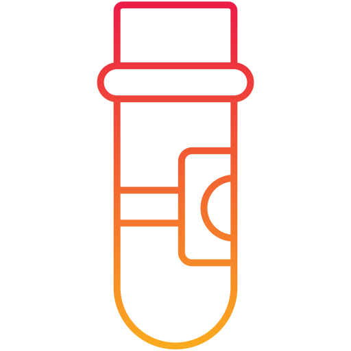 Sample tube Generic Gradient icon