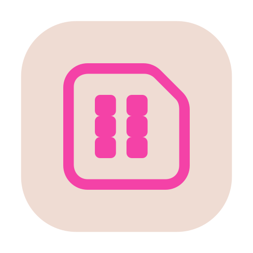 Sim card Generic Square icon