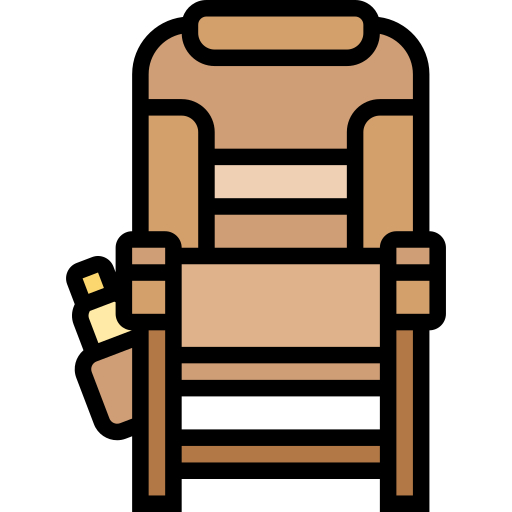 Folding chair Meticulous Lineal Color icon