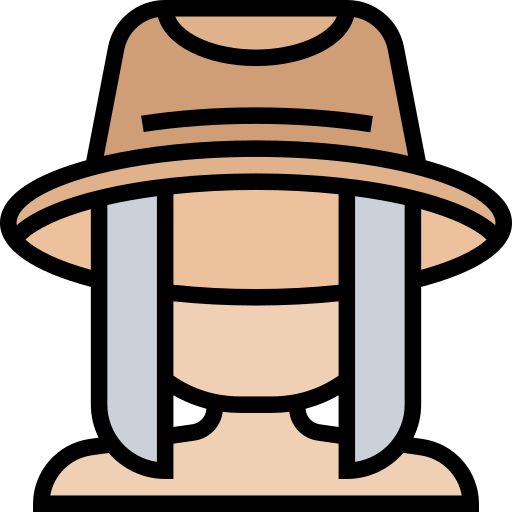 Fishing hat Meticulous Lineal Color icon