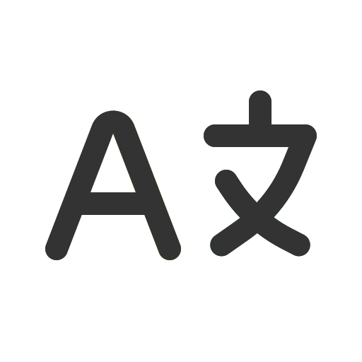 알파벳 Generic Outline Color icon