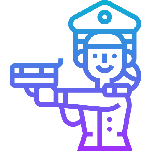 Policewoman Meticulous Gradient icon
