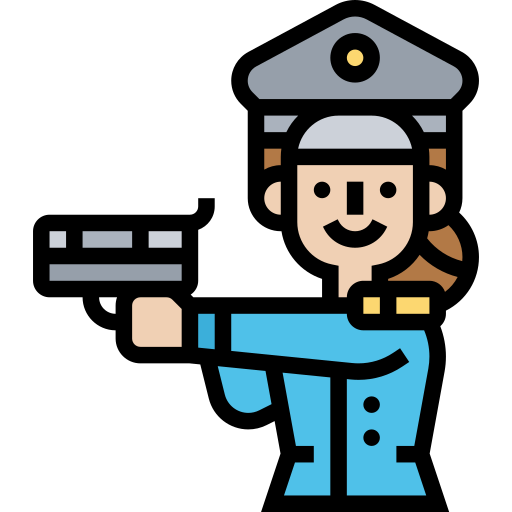 Policewoman Meticulous Lineal Color icon