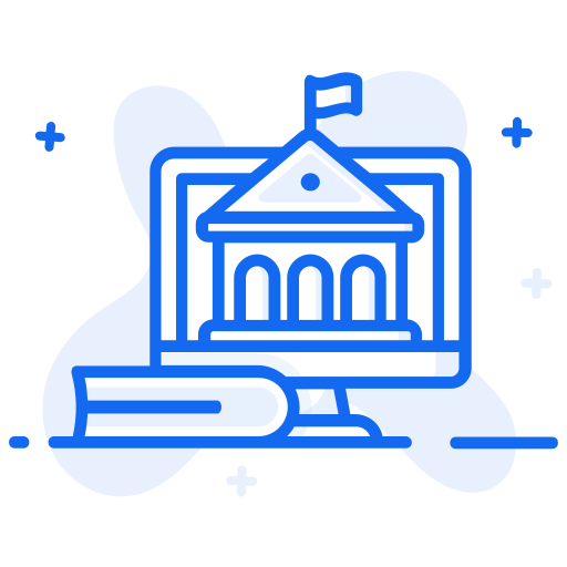 Online university Generic Blue icon