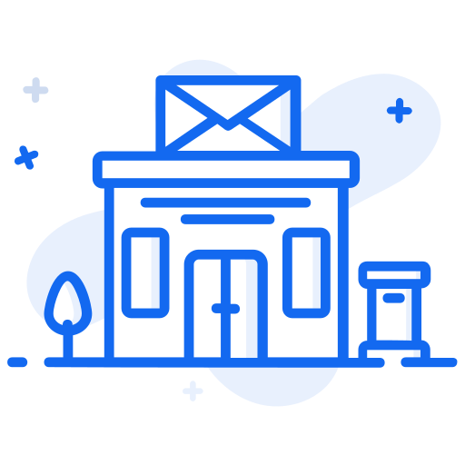 Post office Generic Blue icon