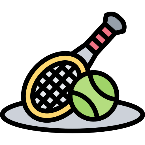 rakieta tenisowa Meticulous Lineal Color ikona